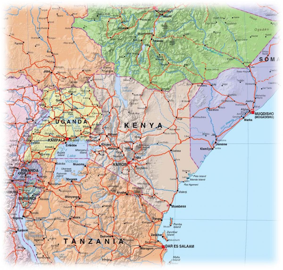 harta Kenya highlands