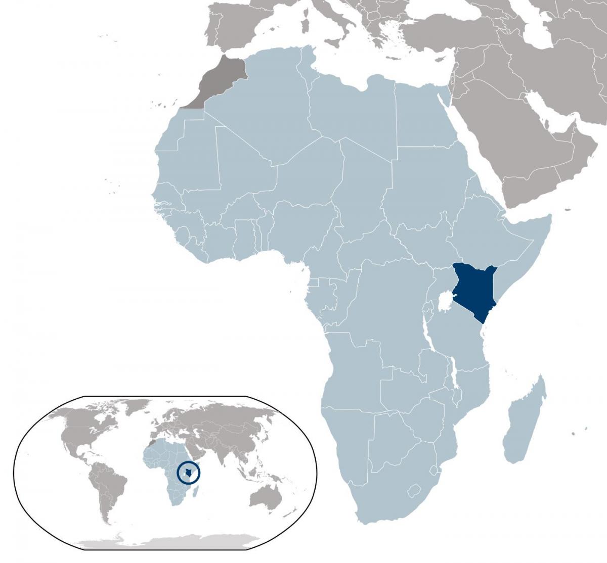 Kenya localizare pe harta