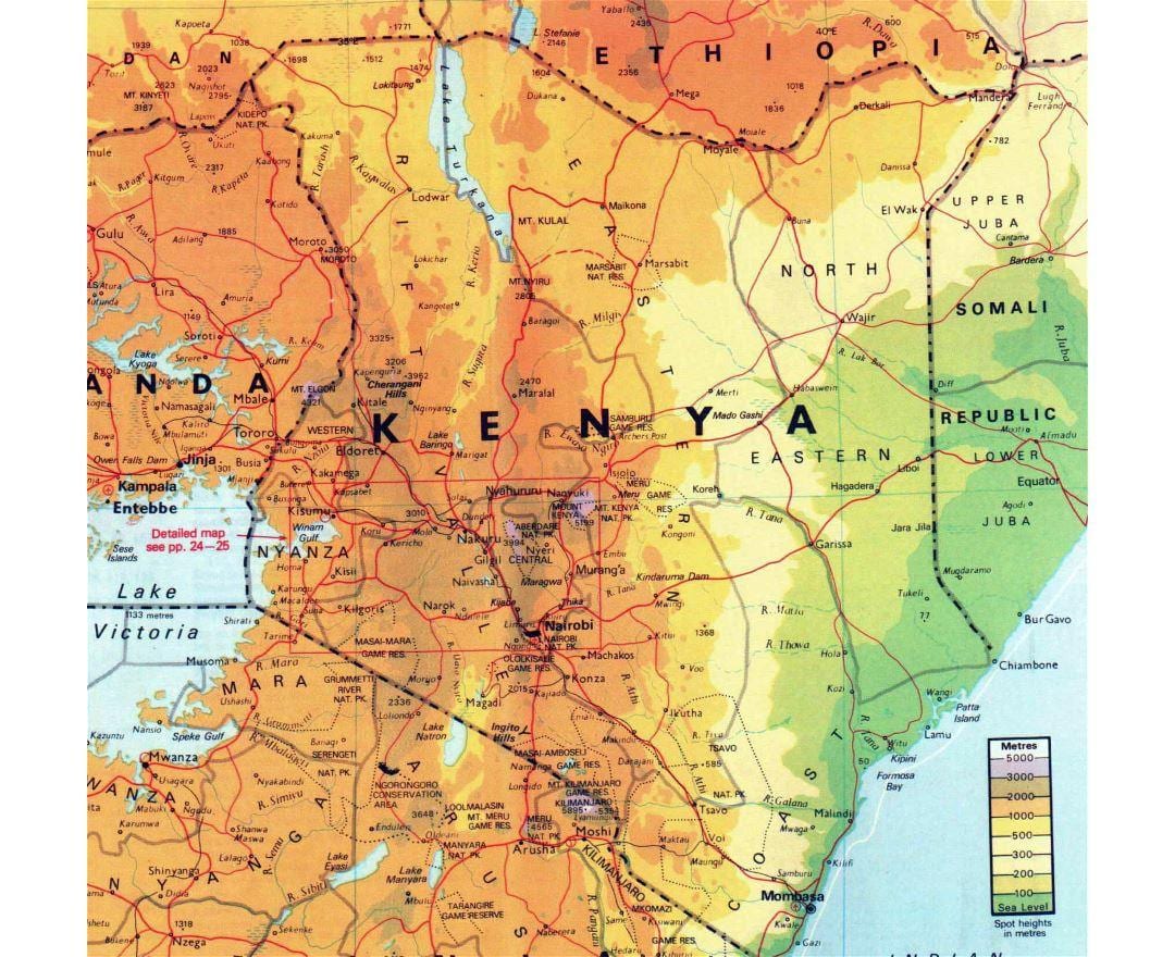 Kenya harta geografică