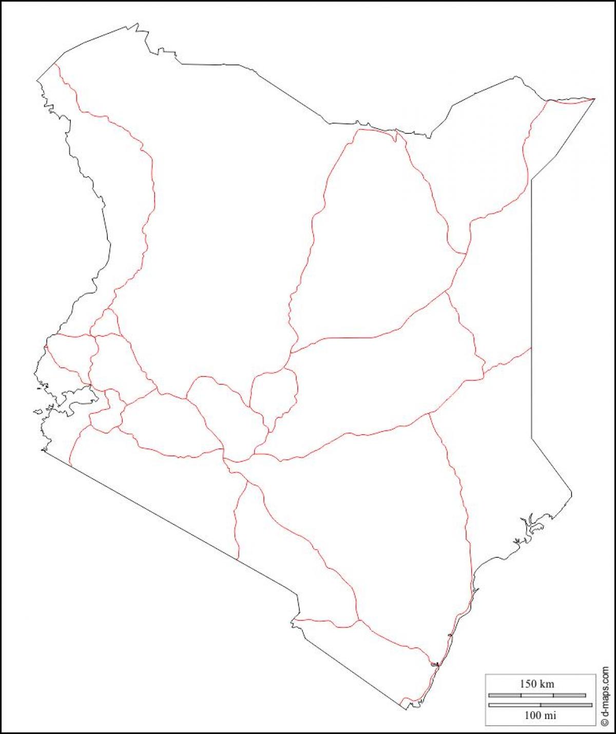 Kenya gol hartă