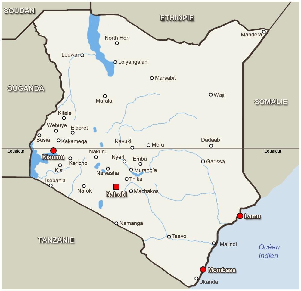 harta kitale Kenya