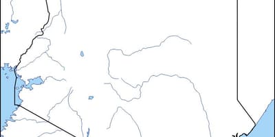 Harta hartă goală din Kenya