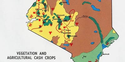 Harta Kenya resurselor naturale