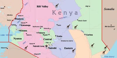 Harta Kenya limba
