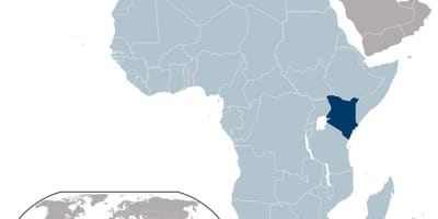 Kenya localizare pe harta