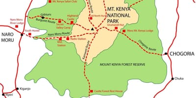 Harta muntele Kenya