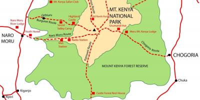 Harta muntele Kenya