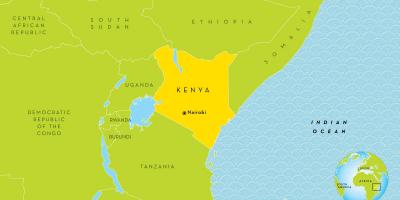 Nairobi, Kenya pe harta