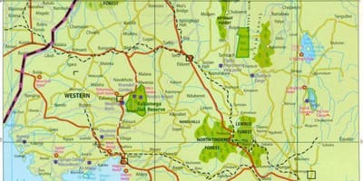 Western province Kenya hartă